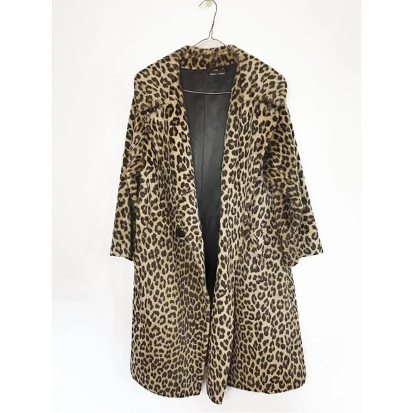 Vintage Leopard Print Trench Coat - Picture 5 of 13